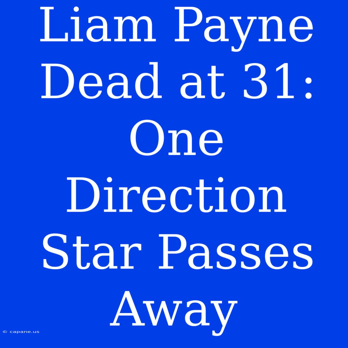 Liam Payne Dead At 31: One Direction Star Passes Away